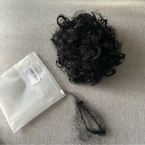 3 for $20 ✨ Black Curly Hair Bun Scrunchie - Women Hair Accessory